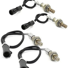 Kwiksen 4pcs Oxygen Sensor 1 Sensor 2 Upstream Downstream Replacement for Ford Expedition 4.6L/5.4 1999 2000 2001 2002 Replacement for F-150 F250 4.2/4.6L/5.4L 1999 Replacement 234-4046 234-4127