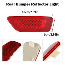 Rear Bumper Reflector Lights Red Lens Compatible with 2012-2018 Jeep Grand Cherokee Compass 2013-2017 Patriot 2012-2020 Dodge Journey - Replace 57010721AC 57010720AC Lamps Assembly, Pack of 2