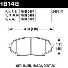 Hawk Performance HB148F.560 HPS Performance Ceramic Brake Pad