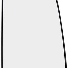 Passenger Side Tow Mirror Glass with Base Outer Replacement for 09-18 Ram Pickup
