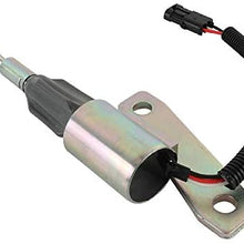 New 12V Shut Down Solenoid Compatible with/Replacement forHyundai R220-5 3991624, SA-4959-12 12V