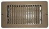 AP Products 013-630 RV Air Conditioners Floor Register 4 x 12 Brown Dampered Metal