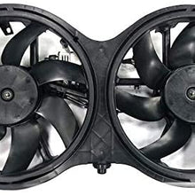 Dual Radiator and Condenser Fan Assembly - Compatible with 2013-2017 Nissan Pathfinder