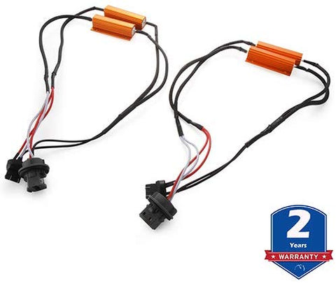 2pcs 7443 (3 wires) Headlight Canbus Decoder Anti Flickering Resistor Decoder For 97-03 Ford F-150