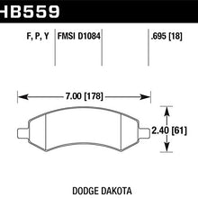 Hawk Performance HB559Y.695 LTS Brake Pad