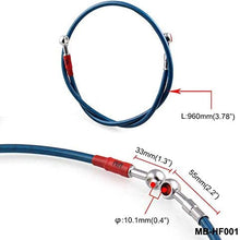 Occus Motorcycle Electric Vehicle Universal Brake Hose Pipe Stainless Steel Braided Brake Oil Hose Line Fittings