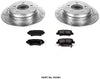 Power Stop K5381 Rear Brake Kit with Drilled/Slotted Brake Rotors and Z23 Evolution Ceramic Brake Pads