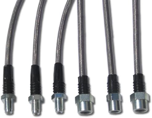 Techna-Fit Stainless Steel Brake Line Kit for BMW - BMW-1720 - Black