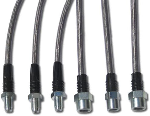 Techna-Fit Stainless Steel Brake Line Kit for BMW - BMW-1720 - Black