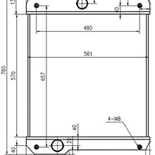 Water Radiator 1403634 140-3634 For Caterpillar CAT 416C 416D 420D 424D 426C 428C 428D 430D 432D 436C 438C 438D 442D