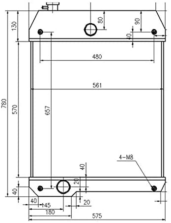 Water Radiator 1403634 140-3634 For Caterpillar CAT 416C 416D 420D 424D 426C 428C 428D 430D 432D 436C 438C 438D 442D