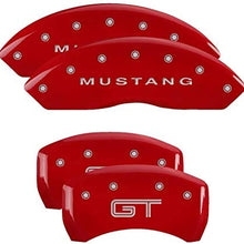 MGP Caliper Covers 10197SMG2RD for 2005-2009 Ford Mustang –Red Brake Covers Mustang/GT (S197) (Set of 4)