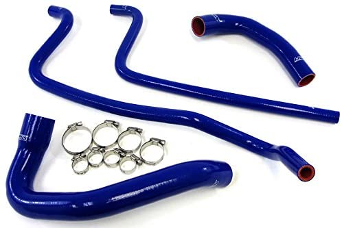 HPS 57-1292-BLUE Blue Silicone Radiator Coolant/Heater Hose Kit