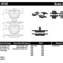 StopTech 309.16100 Sport Brake Pads with Shims and Hardware