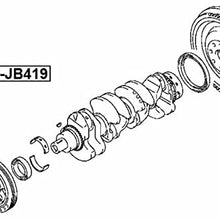 Harmonic Balancer Crankshaft Pulley Engine Febest SZDS-JB419 Oem 12610-62G12