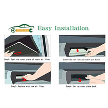 FUN-DRIVING Macrofiber Cabin Air Filter,Microfilter,Long-Fiber,Replacement for 64119237554/64119237555