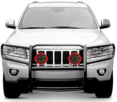 Black Horse Off Road 17A080200MA-PLR Black Grille Guard Kit with 7