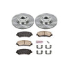 Power Stop KOE3076 Autospecialty Front Replacement Brake Kit-OE Brake Rotors & Ceramic Brake Pads