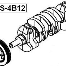 1104A102 / 1104A102 - Crankshaft Pulley Engine 4B12 For Mitsubishi