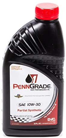 PennGrade Motor Oil 71505 10w30 Racing Oil 1 QtPartial Synthetic, 32. Fluid_Ounces