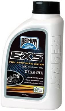 BEL-RAY EXS FULL SYNTH ESTER 4T ENGINE OIL 10W-50 (1L), Manufacturer: BEL-RAY, Manufacturer Part Number: 99160-B1LW-AD, Stock Photo - Actual parts may vary.