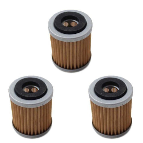 KN142 Oil Filter for Compatible with Yamaha YFM350 YFP350 YFM350X Warrior YFM350FW YFM400 Big Bear Wolverine YZ426F YZ250 YZ400F Replace HF142 KN142 Pack of 3