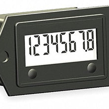 LCD Hour Meter, 2-Hole, 1.10 in Flange