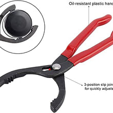 Easyuse 12" Oil Filter Pliers, 12 "Adjustable Oil Filter Pliers, Oil Filter Wrench, Adjustable Oil Filter Remover For 2-1 / 2" to 3-1 / 2 "Filters