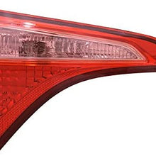 Rareelectrical NEW INNER LEFT TAIL LIGHT COMPATIBLE WITH TOYOTA COROLLA L LE 2017 81590-02A50 8159002A50 TO2802135