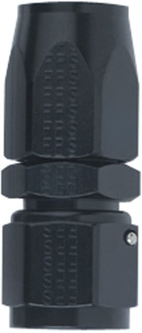 Fragola 100106-BL Black Hose Fitting #6Straight