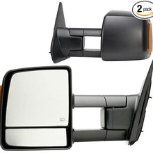 Fit System 70103-04T Toyota Tundra Driver/Passenger Side Replacement Mirror Set with Turn Signal and Dual Glass