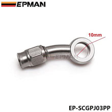 EPMAN Hydraulic Brake Hose Fitting Brake Line Fitting for ID 3.2MM OD 7.5mm hose For Car Motorcycle (Silver, Pack Of 1)