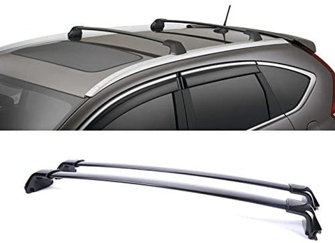 CBX Auto 1 Pair Black Aluminum Roof Rack Cross Bars Top Rail Carries For 12-16 Honda CR-V