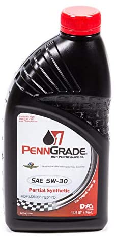 PennGrade Motor Oil 71096 5w30 Racing Oil 1 QtPartial Synthetic, 32. Fluid_Ounces