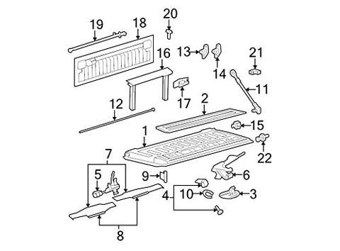 Genuine Ford DC3Z-9940700-A Tailgate Assembly