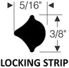 Steele Rubber Products Locking Key for One Piece Locking Gasket Seal - Sold and Priced per Foot - 60-0607-357