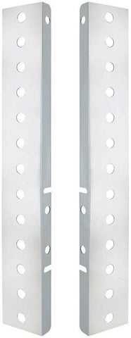 United Pacific Peterbilt Air Cleaner Bracket, Stainless Steel - 26 Mini Light Cutouts