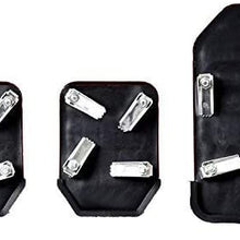 SZSS-CAR 3pcs Nonslip Car Pedal Pads Auto Sports Gas Fuel Petrol Clutch Brake Pad Cover Foot Pedals Rest Plate Kits For MT(Manual Transmission) Car