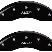 MGP Caliper Covers 20218SMGPRD Red Powder Coat Finish "MGP/MGP " Engraved Caliper Cover with Silver Characters, Set of 4