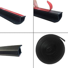 SHENGYAWAUTO P-Shape Rubber Weather Seal Hollow Universal Car Door Strip Weatherstrip 4M 13FT