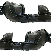 Koolzap For 17-19 Rogue Front Splash Shield Inner Fender Liner w/Insulation SET PAIR