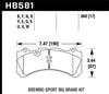 Hawk Performance (HB581B.660) High Performance Street 5.0 Brake Pad