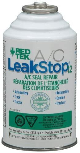 RED TEK LeakStop12 A/C Seal Treatment (4 oz. can) - CASE OF 12