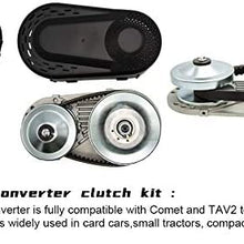 CalmMax Go Kart Torque Converter Clutch Set 3/4" 10T #40 41 420 and 12T #35 Chain for Manco Comet TAV2 30-75 218353A, 212CC, 30 Serie