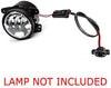 iJDMTOY (2) LED Fog Lamps Conversion Adapter Wires For 2010 and up Jeep Wrangler JK (Good For JW Speaker 6045 6145 or Truck-Lite 80275)