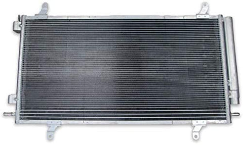 A/C Condenser - with Transmission Oil Cooler - Compatible with 2012-2015 Chevy Camaro 3.6L V6 or 6.2L V8 (without Supercharger) (Automatic or Manual Transmission)