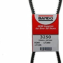 BANDO 3 Piece Serpentine Drive Belt Set Replacement for 2006-2011 Hyundai Accentalternator/water pump - air conditioner- power steering 3250 4PK815 4PK845