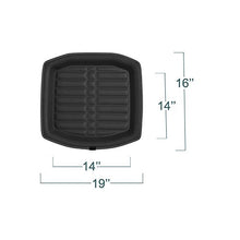 FH Group Tray Style Car Mats F14409REDBLACK Deep Tray All Weather Floor Mats, 4 Piece