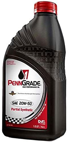 BRAD PENN - PENN GRADE 1 Engine Oil - Brad Penn Penn-Grade 1 - 20W-50 Semi-Synthetic High Performance (1 Quart) 7119C