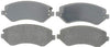 ACDelco 14D856M Advantage Semi-Metallic Front Disc Brake Pad Set with Wear Sensor